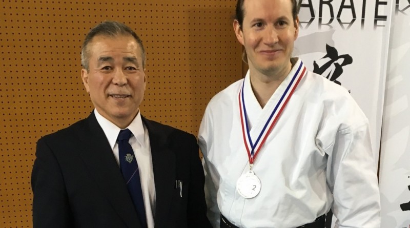 Maitre Kobudo Zenei Oshiro, Ghislain Lecoq 2e de la Coupe de Kata Kobudo 2016